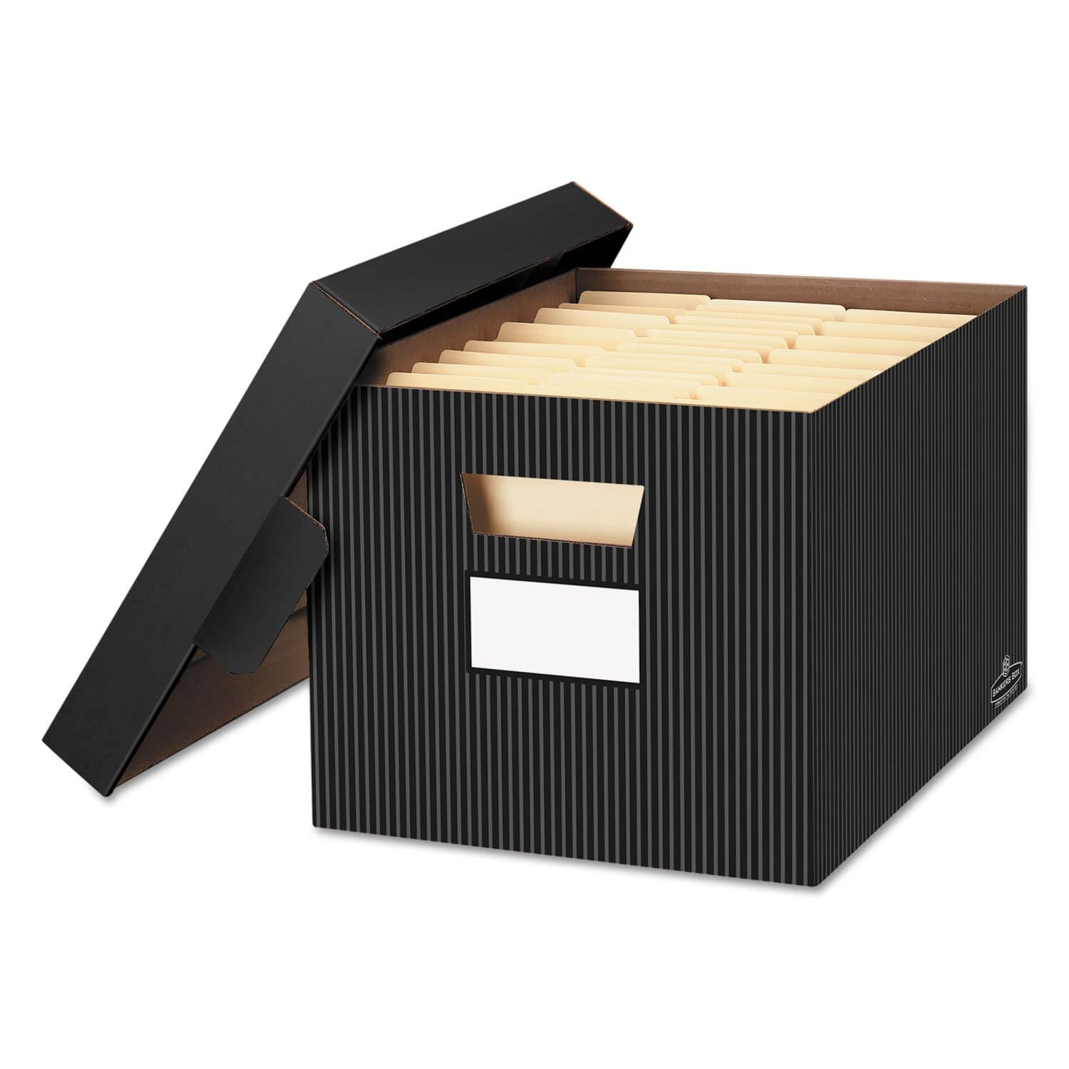 Bankers Box Stor/File Storage Boxes with Lids, 4-Pack